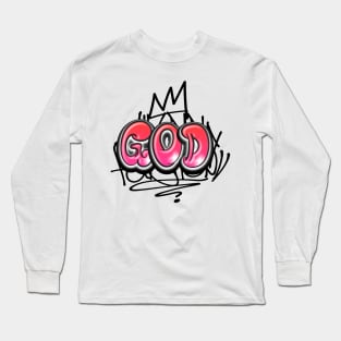 God Christian Graffiti t-shirt Long Sleeve T-Shirt